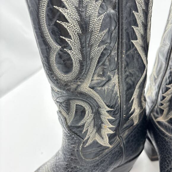 Vintage Tony Lama Thieves Market Boots Men\'s 8 D Cowboy Western main image 16